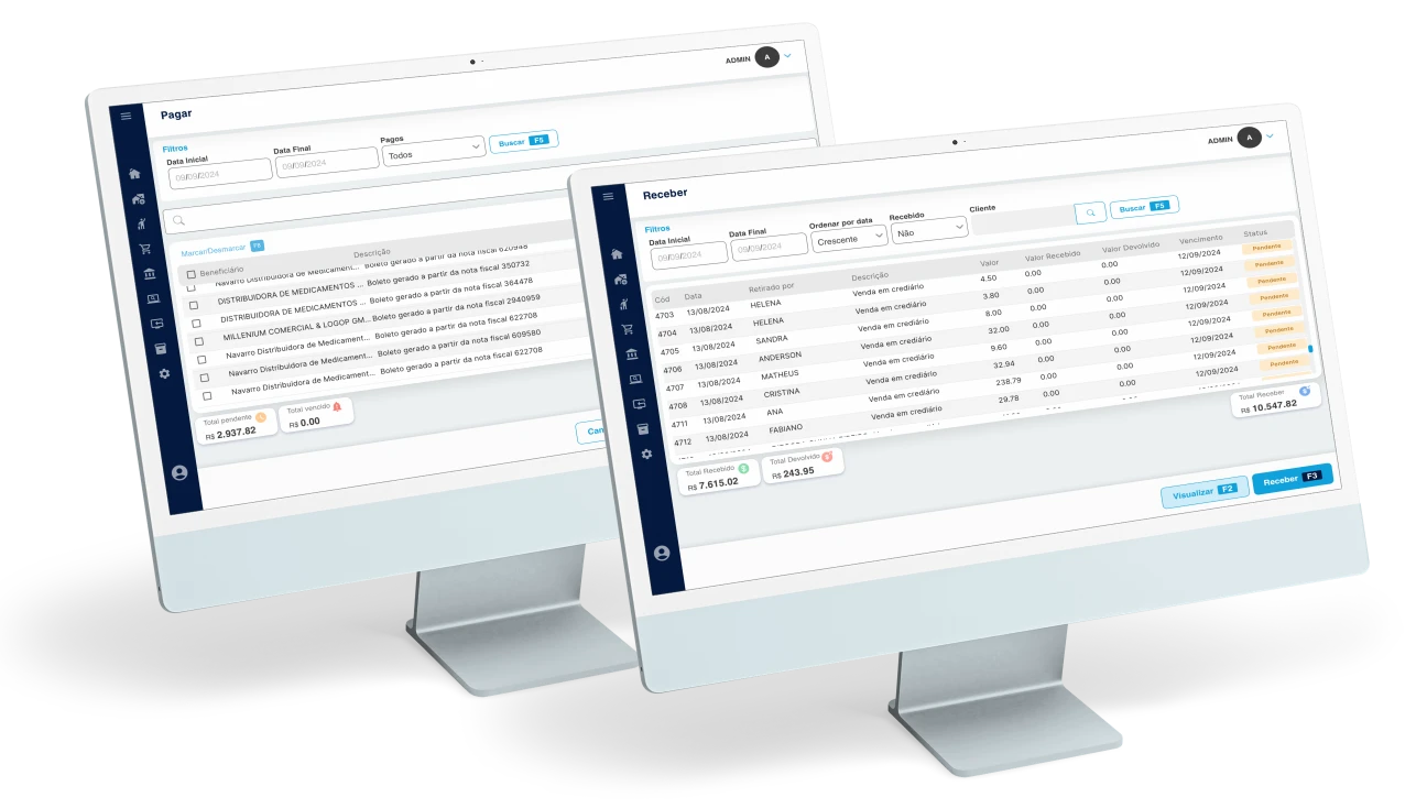 Contas a Pagar e Receber Wisen Pharma