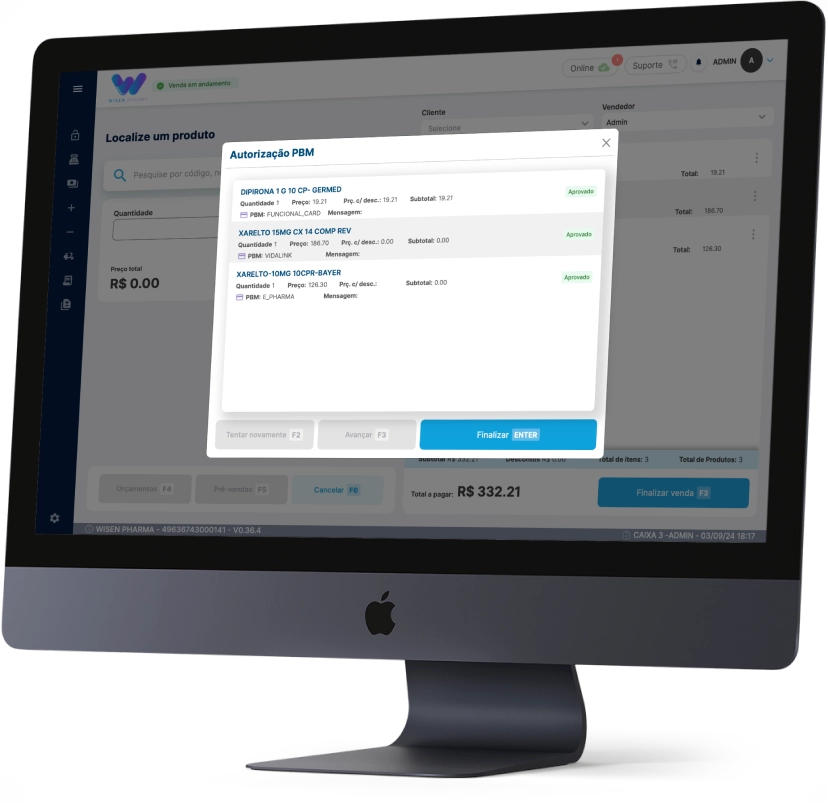 Múltiplos PBMs na Venda Wisen Pharma